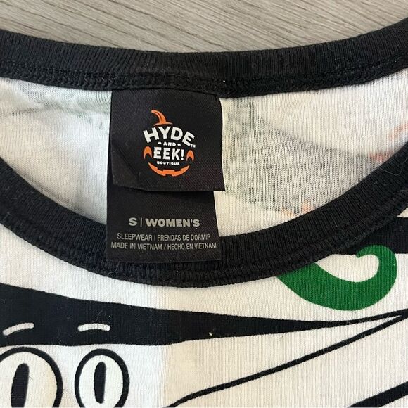 Hide And Eek 2-Piece Glow In The Dark Sleep Set Long Sleeve Pajamas Size Small - Picture 4 of 5